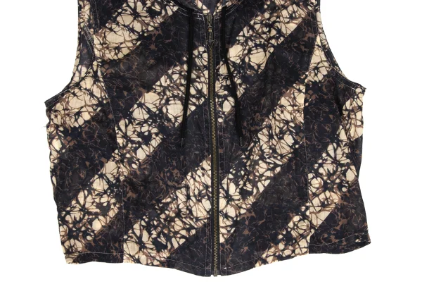 JPG by GAULTIER Print Hooded Zip Vest K-173576_007
