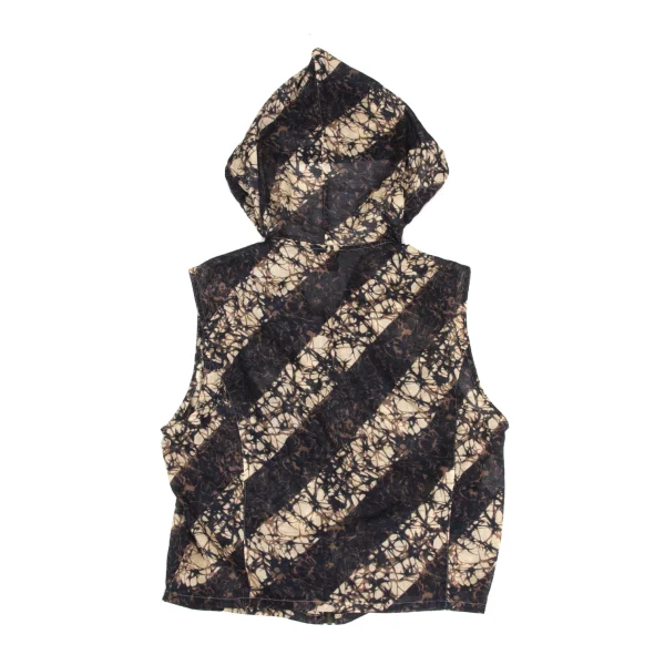 JPG by GAULTIER Print Hooded Zip Vest K-173576_009