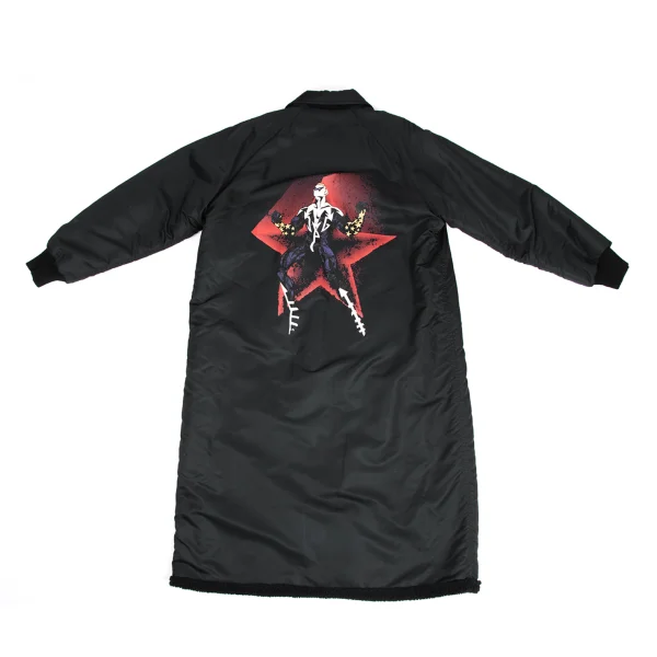 JPG by GAULTIER Super Man Print Fleece-lined Nylon Coat Black 48 K-173577_001