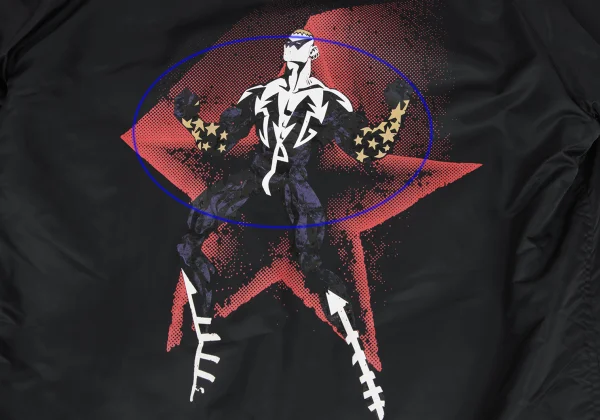 JPG by GAULTIER Super Man Print Fleece-lined Nylon Coat K-173577_002