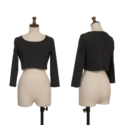 GAULTIER JEAN'S Logo Embroidery Cropped Top