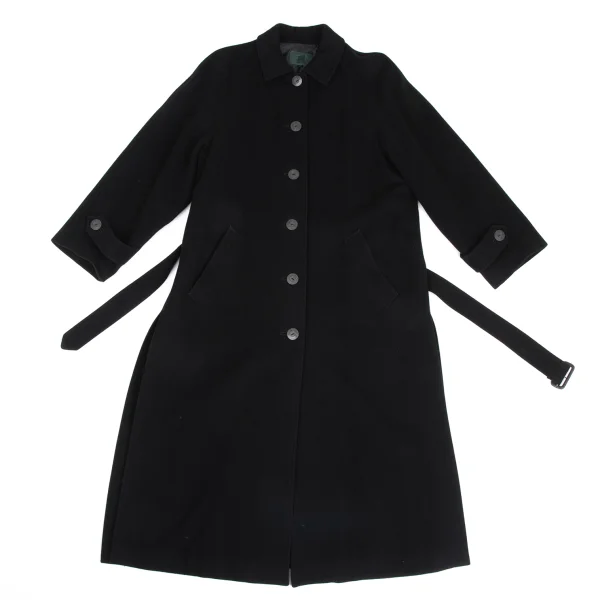JUNIOR GAULTIER Melton Wool Belted Coat K-173582_002