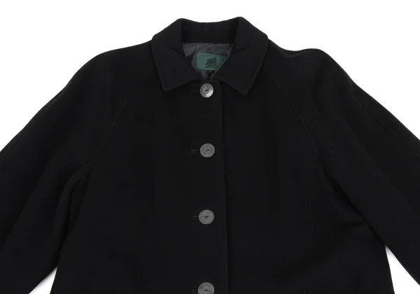 JUNIOR GAULTIER Melton Wool Belted Coat K-173582_003