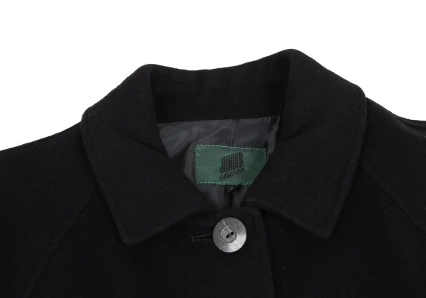 JUNIOR GAULTIER Melton Wool Belted Coat K-173582_004