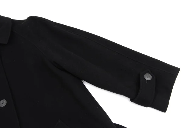 JUNIOR GAULTIER Melton Wool Belted Coat K-173582_006
