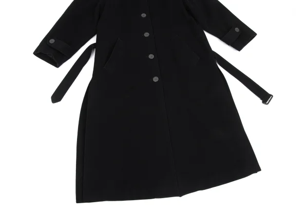 JUNIOR GAULTIER Melton Wool Belted Coat K-173582_008