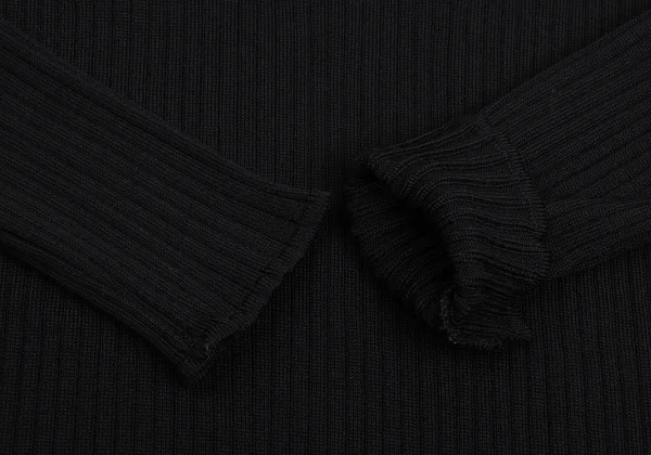 Unbranded Wool Skipper Rib Knit Polo Shirt K-173583_008