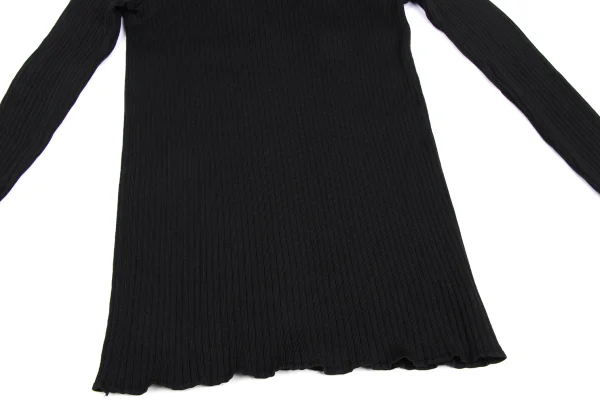 Unbranded Wool Skipper Rib Knit Polo Shirt K-173583_009