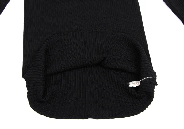Unbranded Wool Skipper Rib Knit Polo Shirt K-173583_010