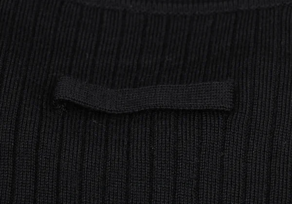 Unbranded Wool Skipper Rib Knit Polo Shirt K-173583_012