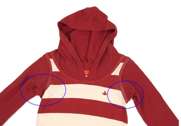 Vivienne Westwood Red Label Cotton Striped Panel Hoodie K-173584_003