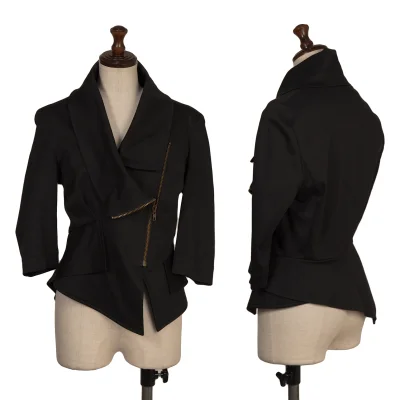 Vivienne Westwood Red Label Cotton Cupro 3/4 Sleeve Motorcycle Jacket