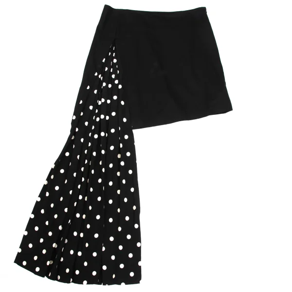 LIMI feu Cotton Dot Print Asymmetric Skirt K-173586_002