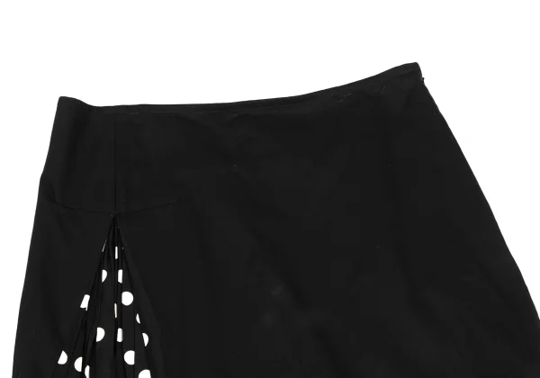 LIMI feu Cotton Dot Print Asymmetric Skirt K-173586_003