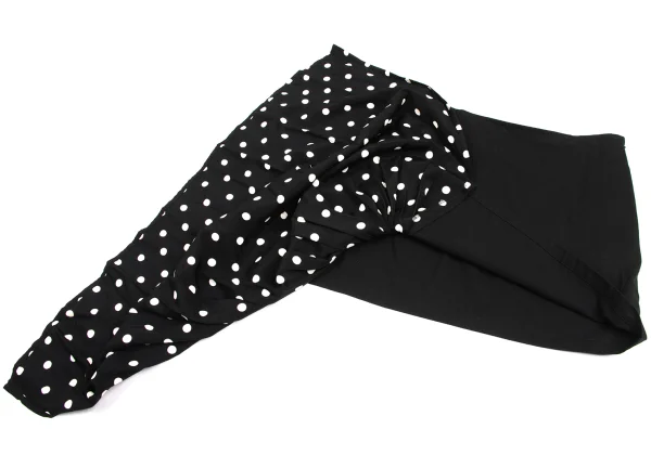 LIMI feu Cotton Dot Print Asymmetric Skirt K-173586_008
