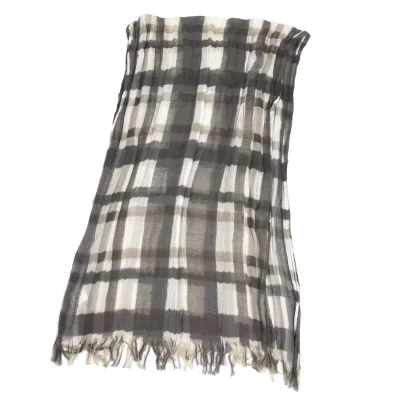 LIMI feu Cotton Linen Check Stole