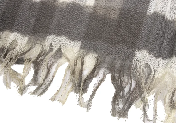 LIMI feu Cotton Linen Check Stole K-173587_002