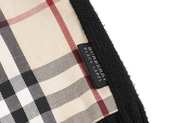 BURBERRY BLACK LABEL Nova Check Switching Zip-Up Knit K-173589_010