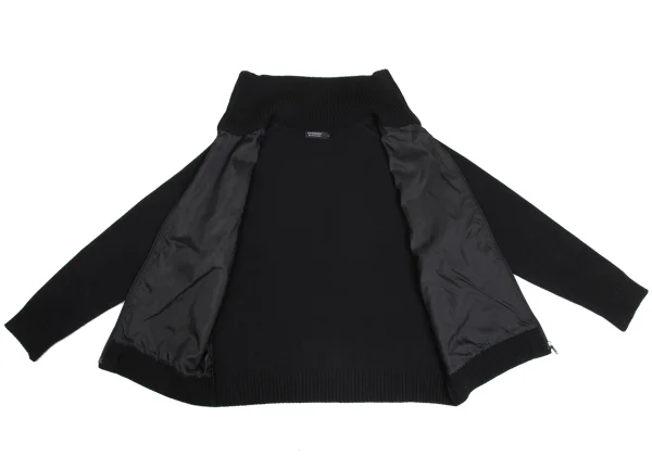 BURBERRY BLACK LABEL Nova Check Switching Zip-Up Knit K-173589_011