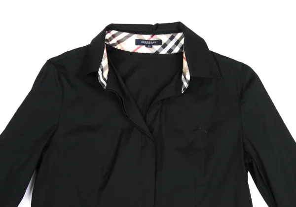 BURBERRY LONDON Point Embroidery Cotton Stretch Shirt K-173590_003