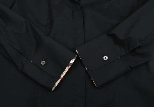 BURBERRY LONDON Point Embroidery Cotton Stretch Shirt K-173590_008