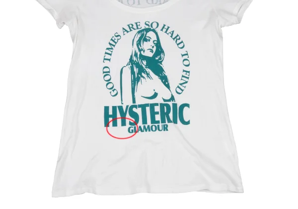 HYSTERIC GLAMOUR Cotton Girl Print T-Shirt K-173591_005