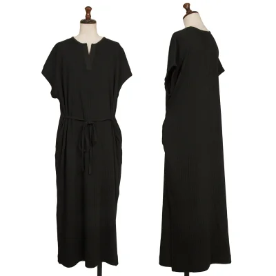 Johnbull Cotton Ribbed Skipper Neck Dress