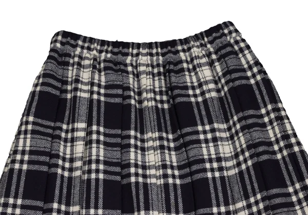 COMME des GARCONS Wool Checker Pleats Skirt K-173594_003