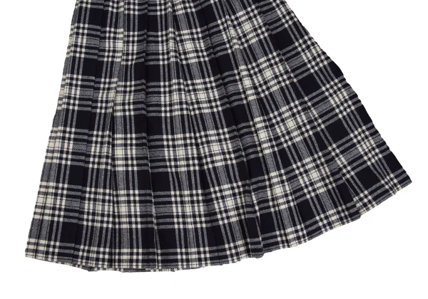 COMME des GARCONS Wool Checker Pleats Skirt K-173594_005
