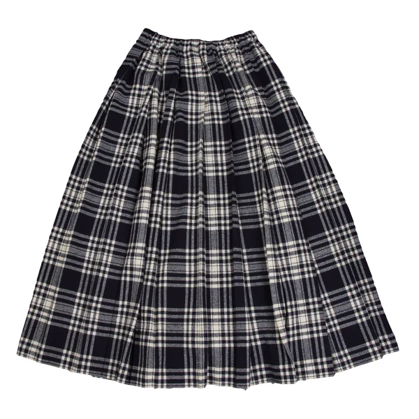 COMME des GARCONS Wool Checker Pleats Skirt K-173594_007