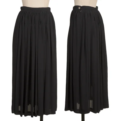 COMME des GARCONS Gathered Switching Sheer Skirt