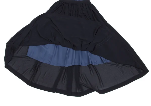 COMME des GARCONS Gathered Switching Sheer Skirt K-173596_009