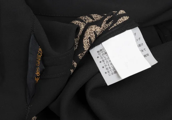 COMME des GARCONS Floral Print Sheer Buttonless Long Jacket K-173598_018