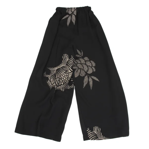 コムデギャルソンCOMME des GARCONS フラワープリントシースルーセットアップ 黒ベージュM K-173600_015