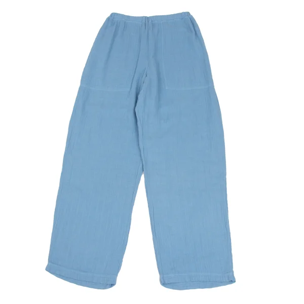 Plantation Dyed Cotton Gauze Pants Sky blue M K-173604_001