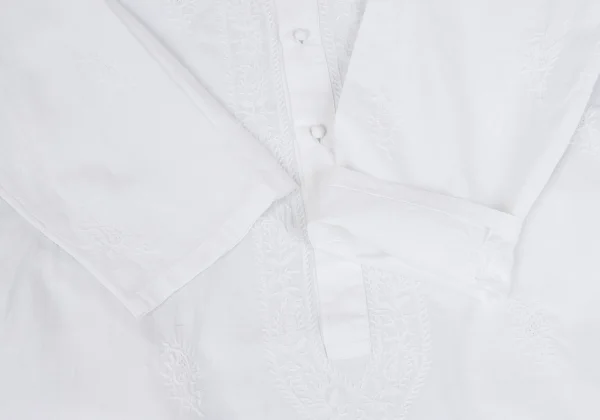 ASHA BY MDS Embroidery Pullover Band-collar Shirt Dress K-173614_007