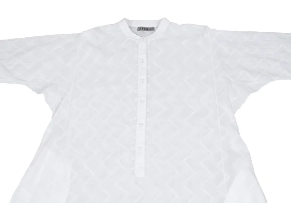 ASHA BY MDS Zigzag Embroidery Pullover Band-collar Shirt Dress K-173617_003