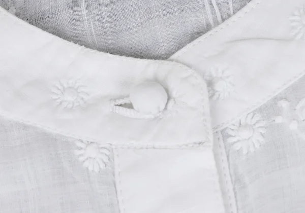 ASHA BY MDS Zigzag Embroidery Pullover Band-collar Shirt Dress K-173617_005
