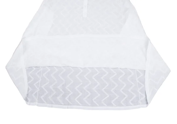 ASHA BY MDS Zigzag Embroidery Pullover Band-collar Shirt Dress K-173617_011