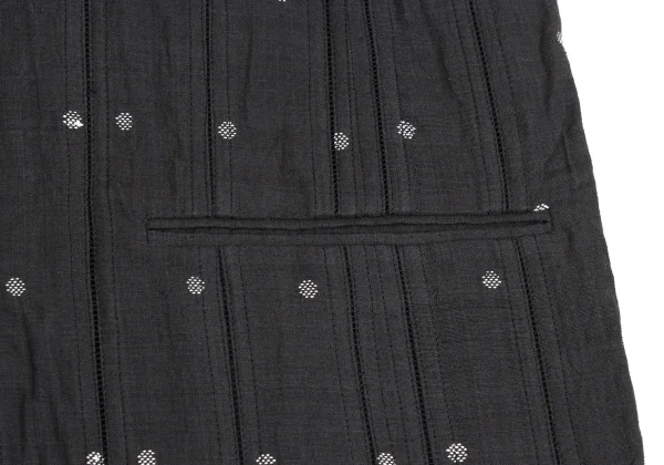 ASHA BY MDS Dot Weave Stripe Collarless Jacket K-173624_008