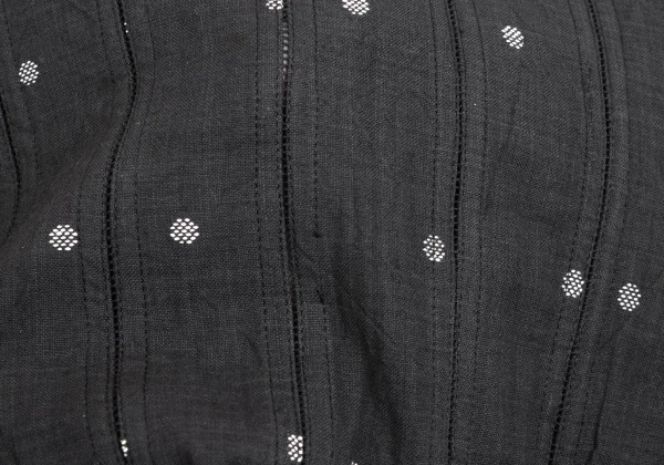 ASHA BY MDS Dot Weave Stripe Collarless Jacket K-173624_011