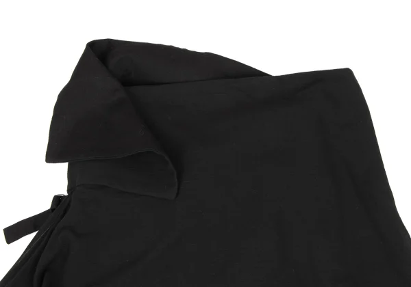 Yohji Yamamoto FEMME Linen Blend Asymmetric Drape Skirt K-173625_004