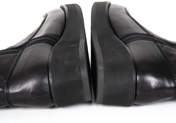 Y's Leather Platform Zip-up Boots K-173627_008