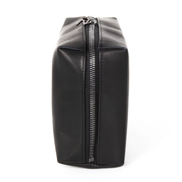 Yohji Yamamoto Logo Faux Leather Pouch K-173628_003