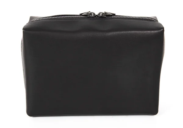 Yohji Yamamoto Logo Faux Leather Pouch K-173628_004