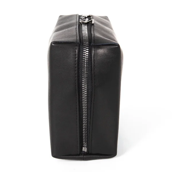 Yohji Yamamoto Logo Faux Leather Pouch K-173628_005