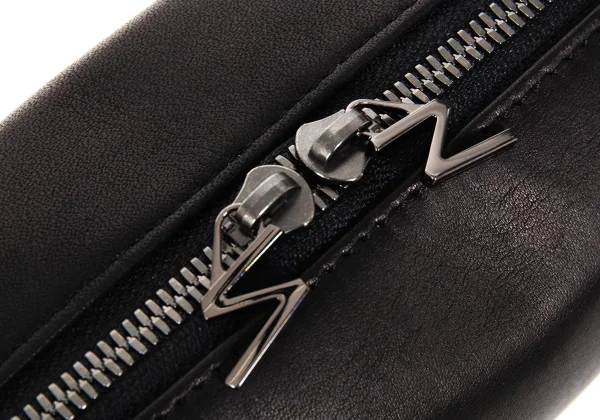 Yohji Yamamoto Logo Faux Leather Pouch K-173628_007