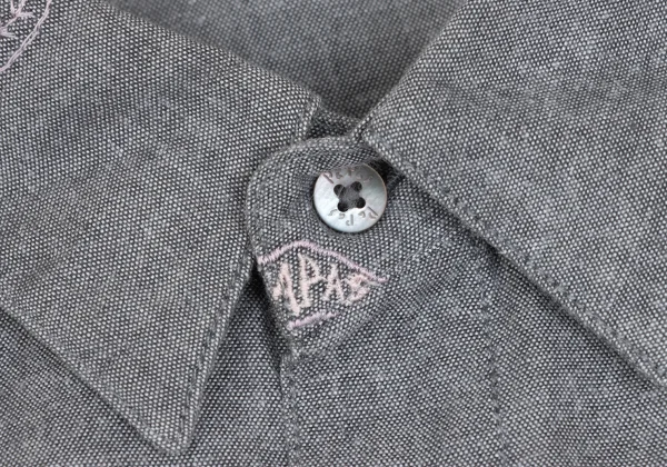 Papas Baseball Embroidery Long Sleeve Cotton Shirt K-173630_005