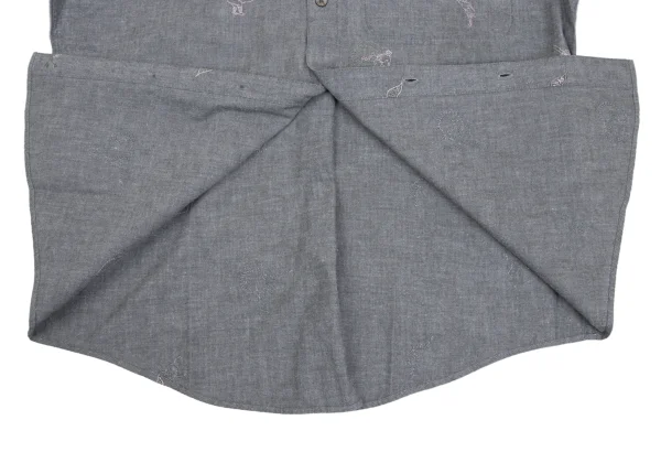 Papas Baseball Embroidery Long Sleeve Cotton Shirt K-173630_011