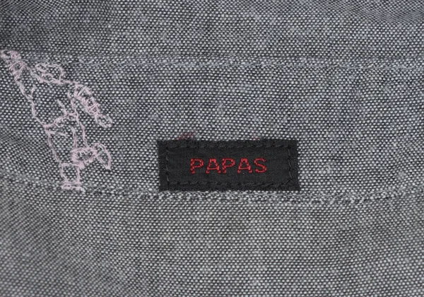 Papas Baseball Embroidery Long Sleeve Cotton Shirt K-173630_013